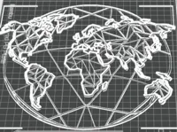 Carte du monde décorative — photo 1