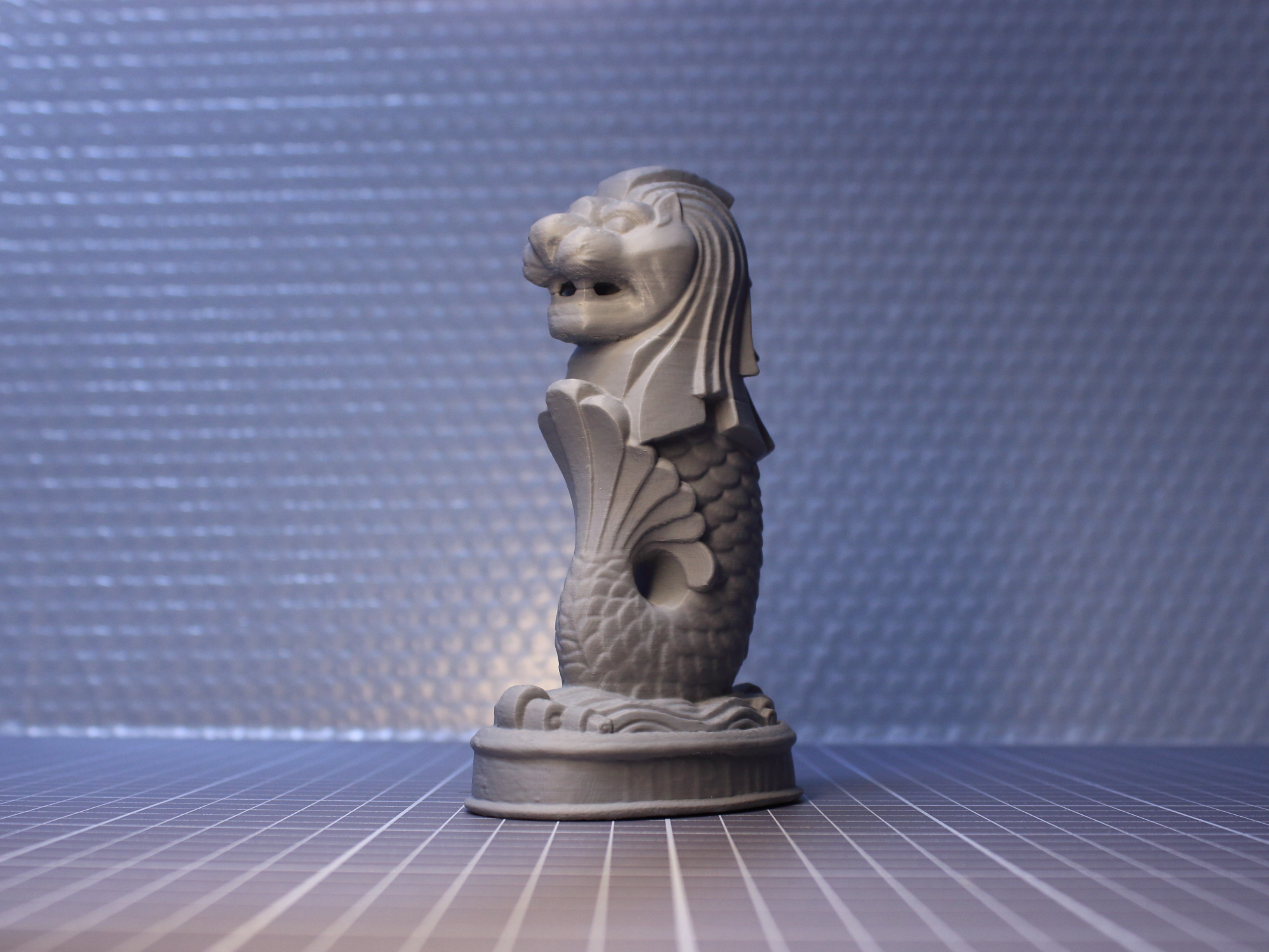 Miniatura 2 do modelo 3D 新加坡鱼尾狮雕塑