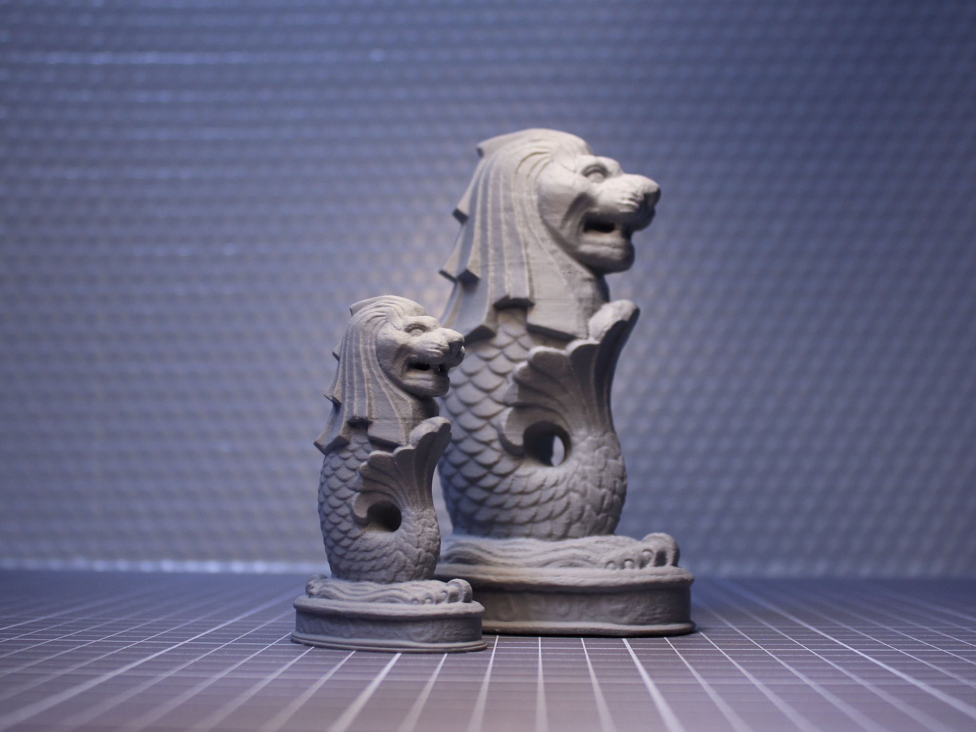 Miniatura 1 do modelo 3D 新加坡鱼尾狮雕塑
