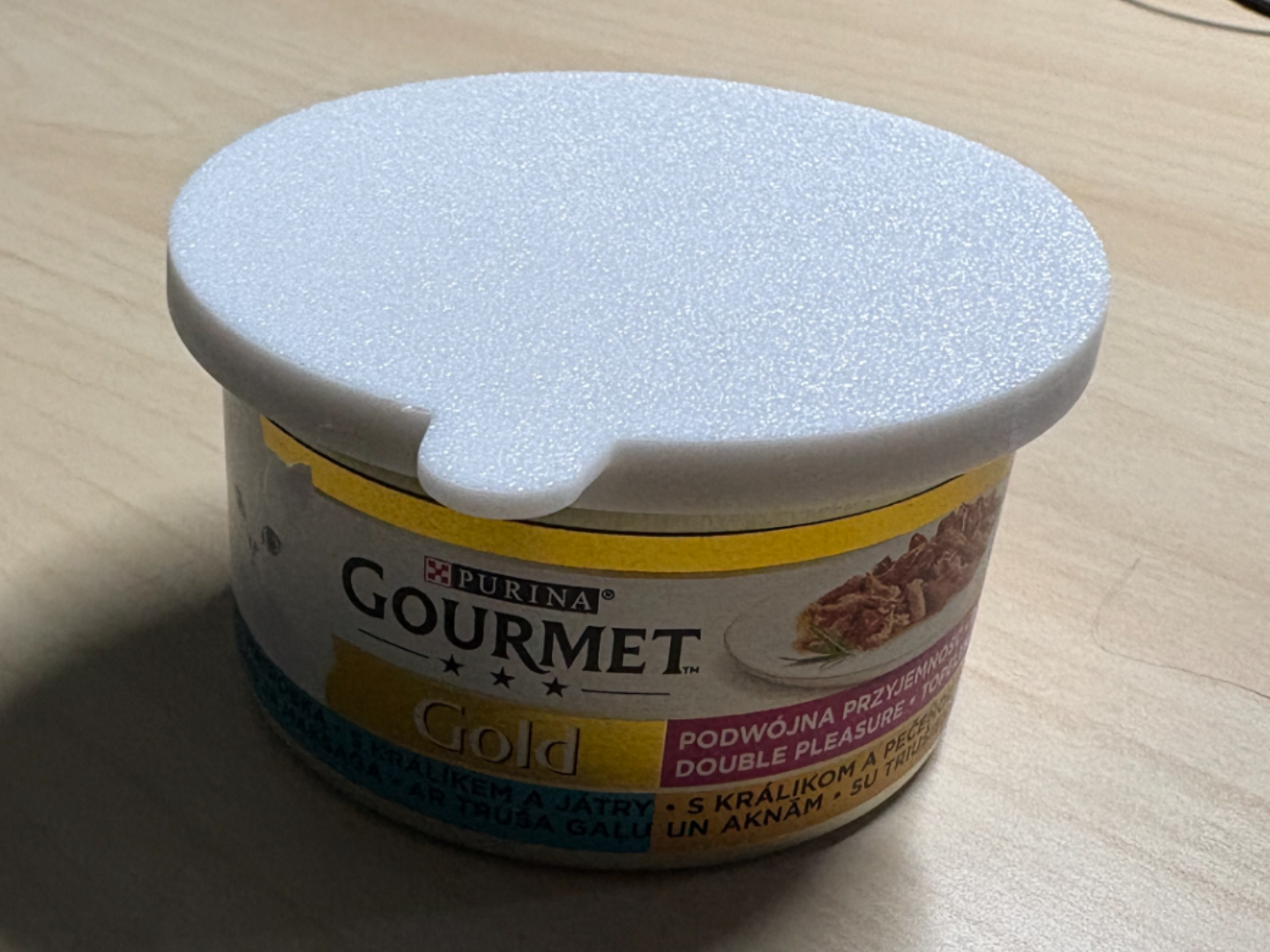 TPU Lid for 66 mm Gourmet Cat Food Cans