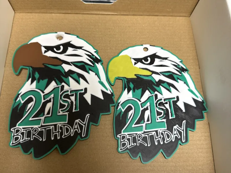 Philadelphia Eagles 21st Birthday Pendant