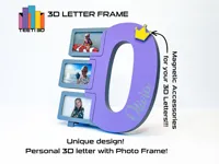 Letter O with photo frame