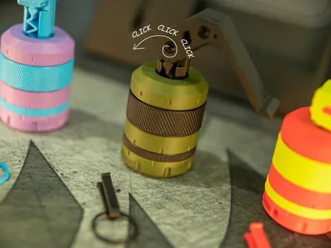 Fidget-Fuse Grenade 5-in-1 Snap-Fit Fidget Toy view 4