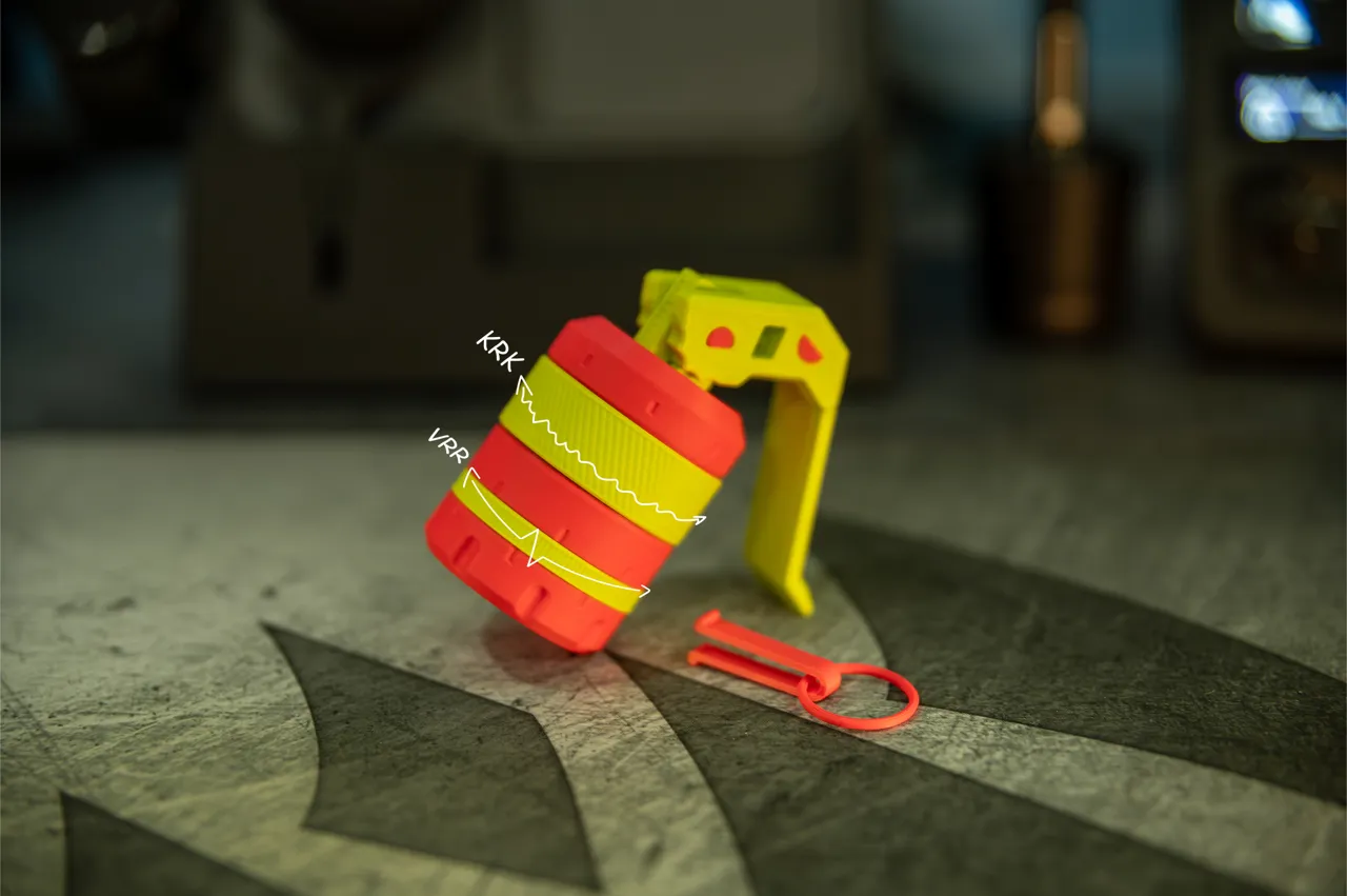 Fidget-Fuse Grenade 5-in-1 Snap-Fit Fidget Toy view 3