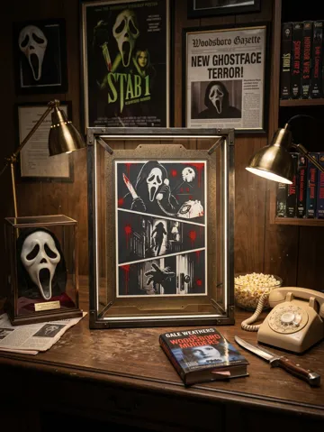 Adorno temático: Ghostface Scream Storyboard Wall Art — vista de referencia 2