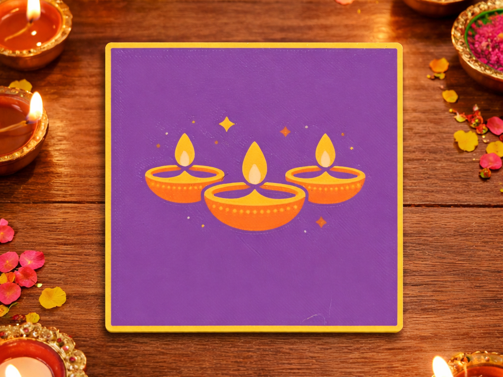 Diwali Diyas Magnet – Dispenser Face