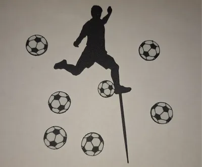 Tootball player topper and balls
