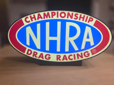 NHRA Championship Drag Racing Light Box with Stand