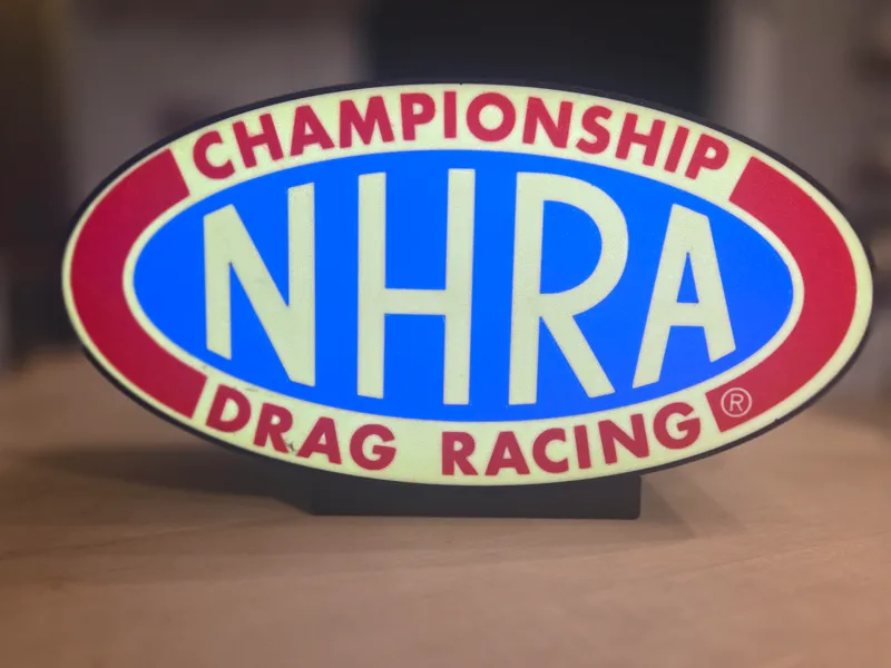 NHRA Championship Drag Racing Light Box with Stand