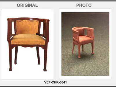 Art Nouveau Karpen Chair VEF-CHR-0041 1:12