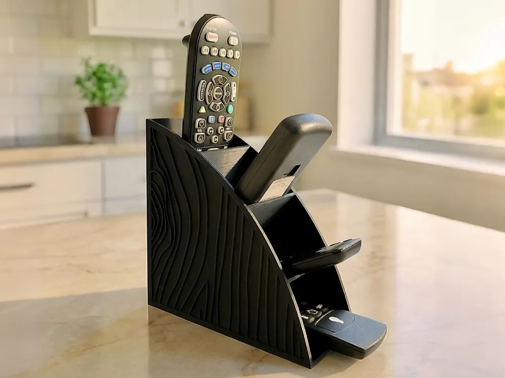 Remote Control Printable Modern Desk Organizer Remote Control Holder - Free 3D Print Model ...
