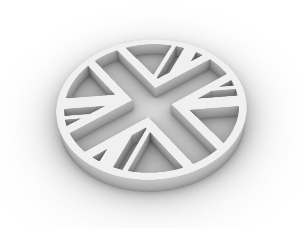 Classic Mini Union Jack Wheel Hubcap Coprimozzo UK