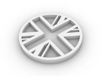 Classic Mini Union Jack Wheel Hubcap UK
