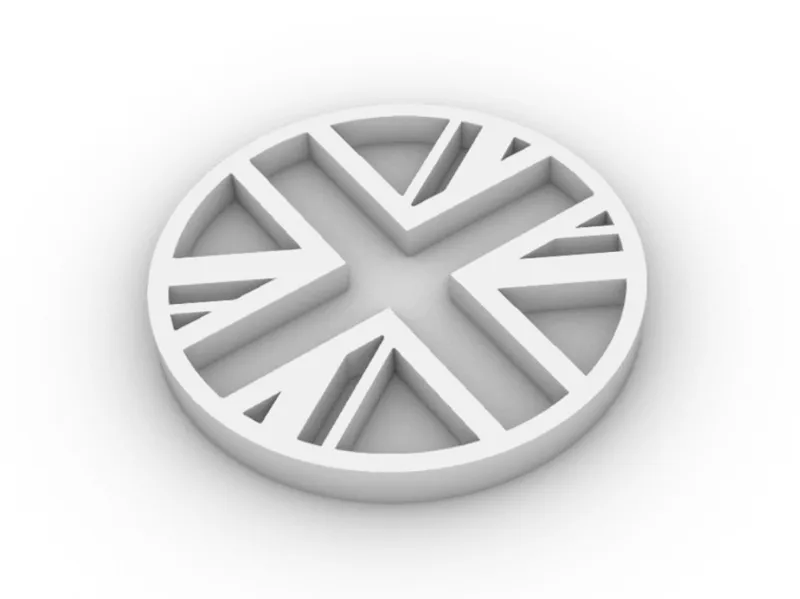 Classic Mini Union Jack Wheel Hubcap Coprimozzo UK