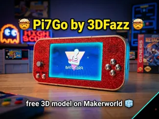 Pi7Go - 7" Retro Console - Raspberry Pi Zero 2W