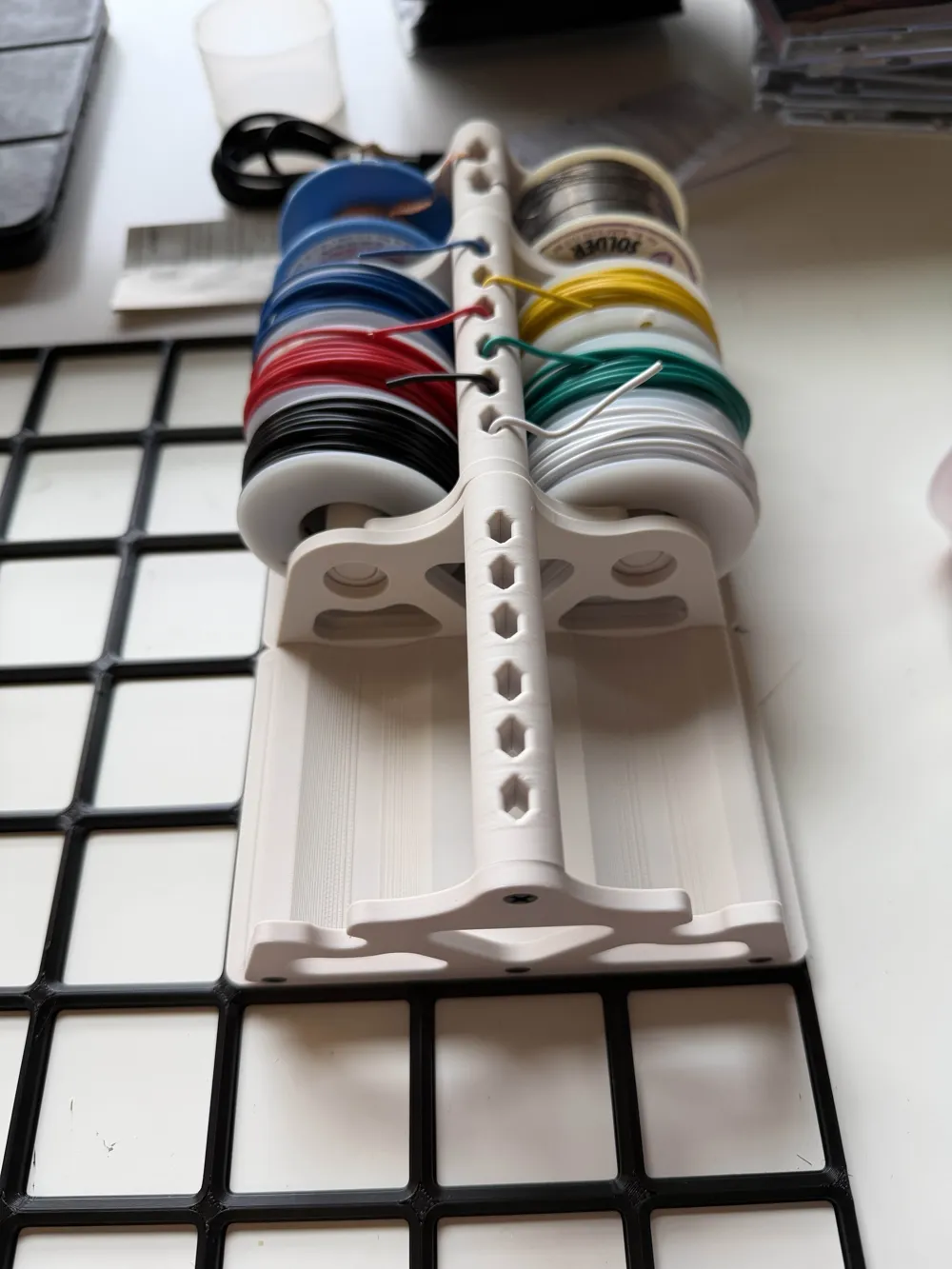 2x3 Gridfinity 6 Wire Spool Holder - Free 3D Print Model - MakerWorld