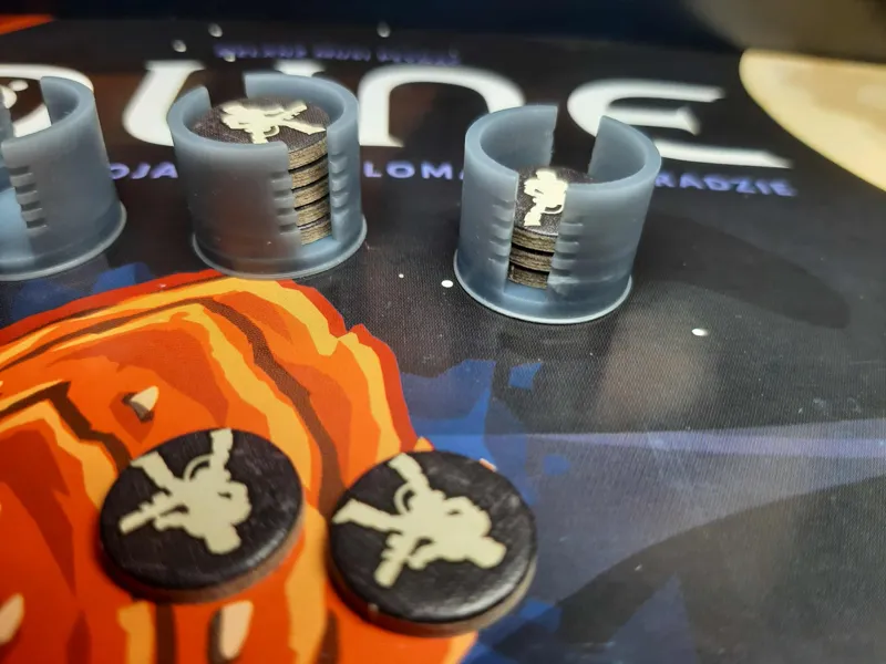 15mm round token holder dune boardgame soldiers