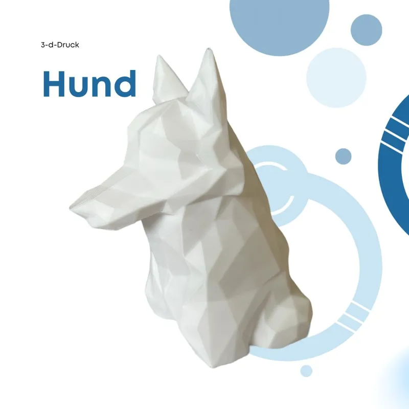Low Poly - Dog Statue