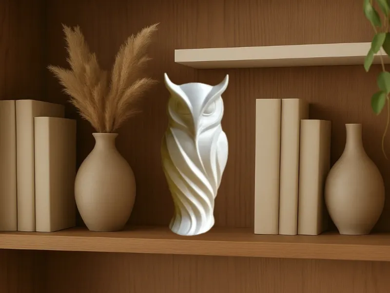 Stonefeather – Sleek Elegant Owl Sculpture