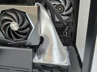 Lian Li O11 XL Fan Duct for vertical GPU Backpane