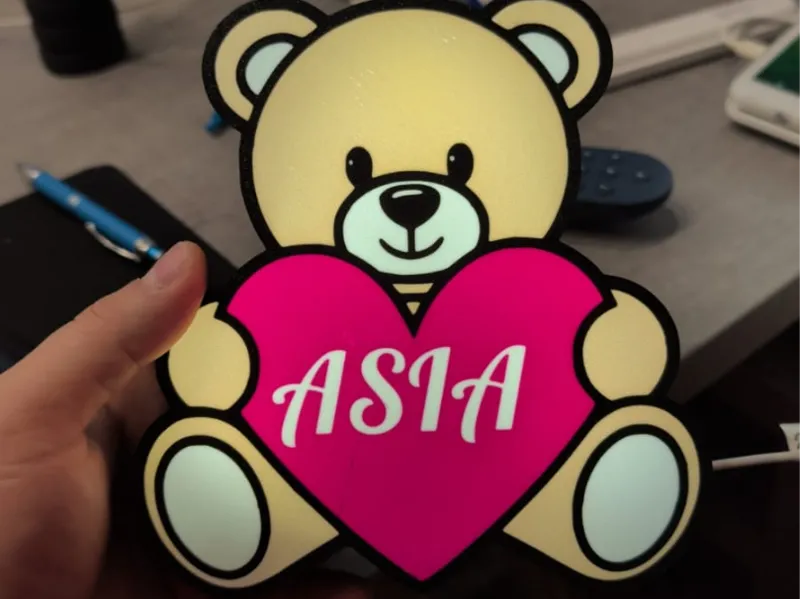 LAMPADA ORSETTO PERSONALIZZABILE