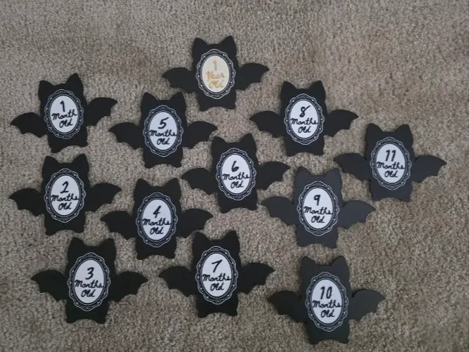 Baby Bat Milestone Markers 