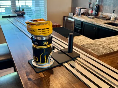 DeWalt Palm Router to DeWalt Track Saw Track Jig