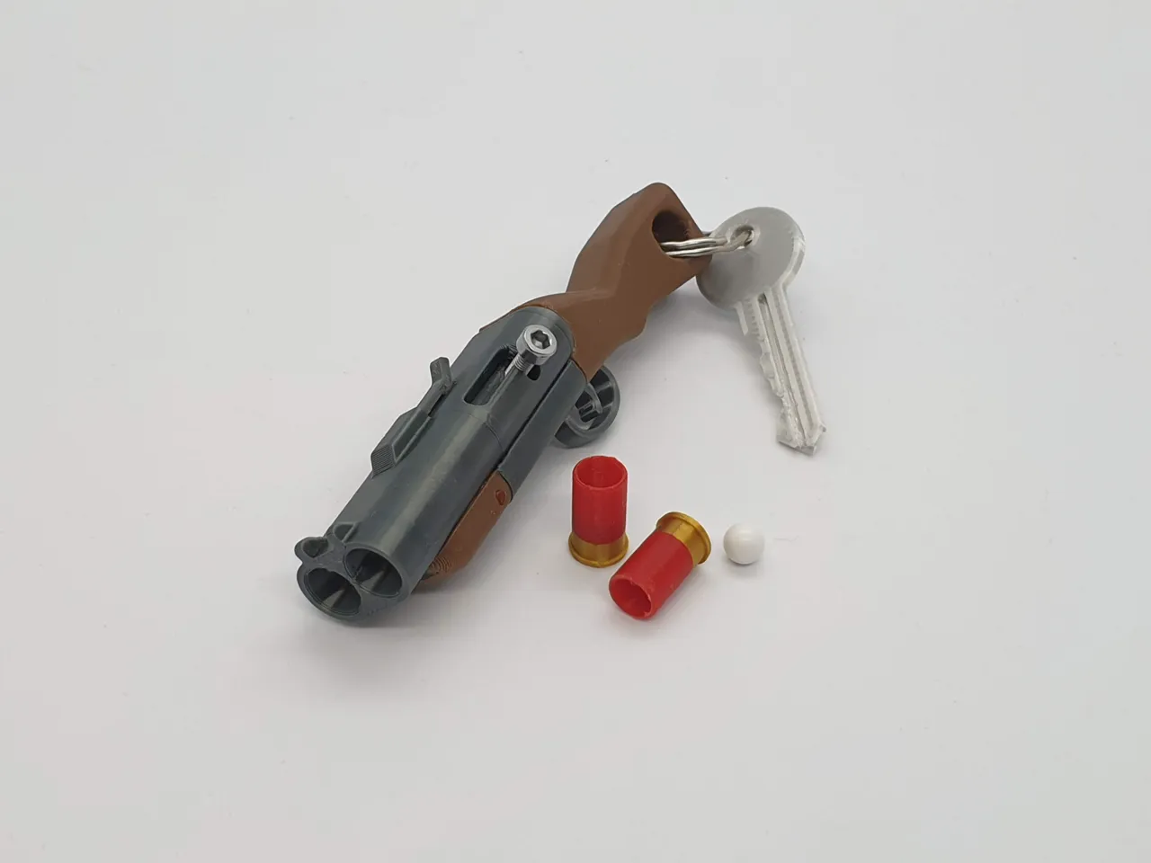 Break Action Shotgun Keychain — Functional Blaster view 4