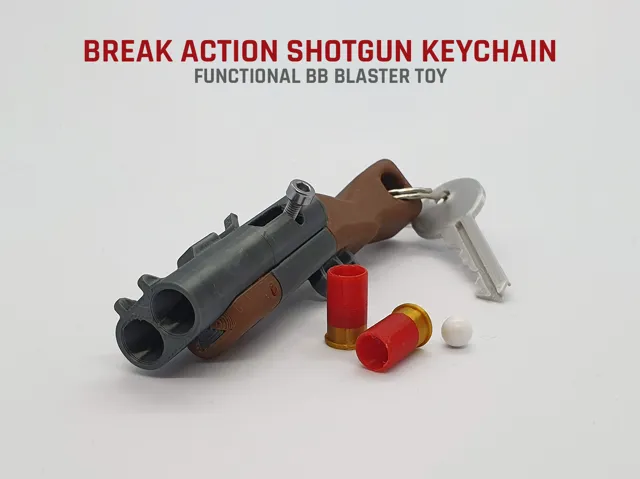 Break Action Shotgun Keychain — Functional Blaster