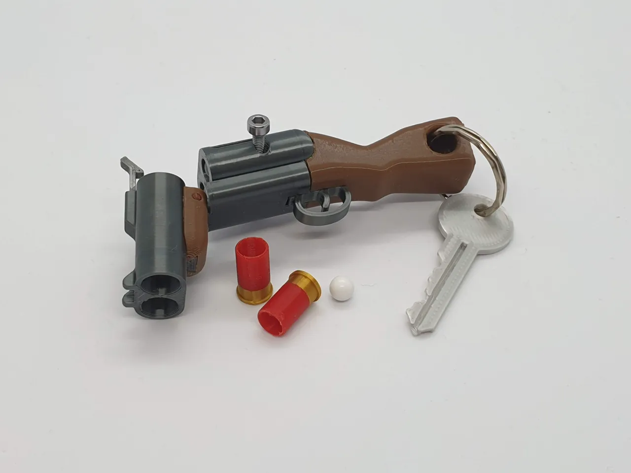 Break Action Shotgun Keychain — Functional Blaster view 3