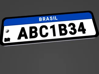 PLACA DE CARRO MERCOSUL