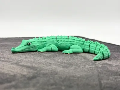 Articulated flexi crocodile