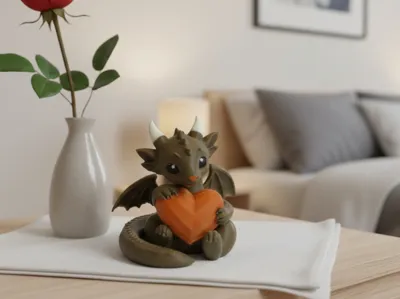 Chocolate Heart Dragon