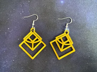 New square earrings 2