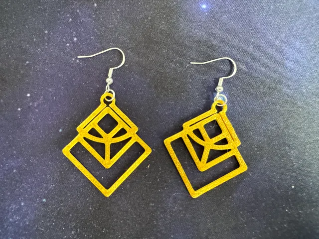 New square earrings 2