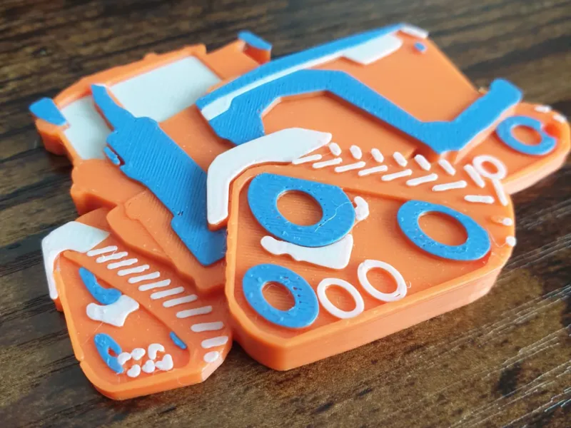Tractor keychain