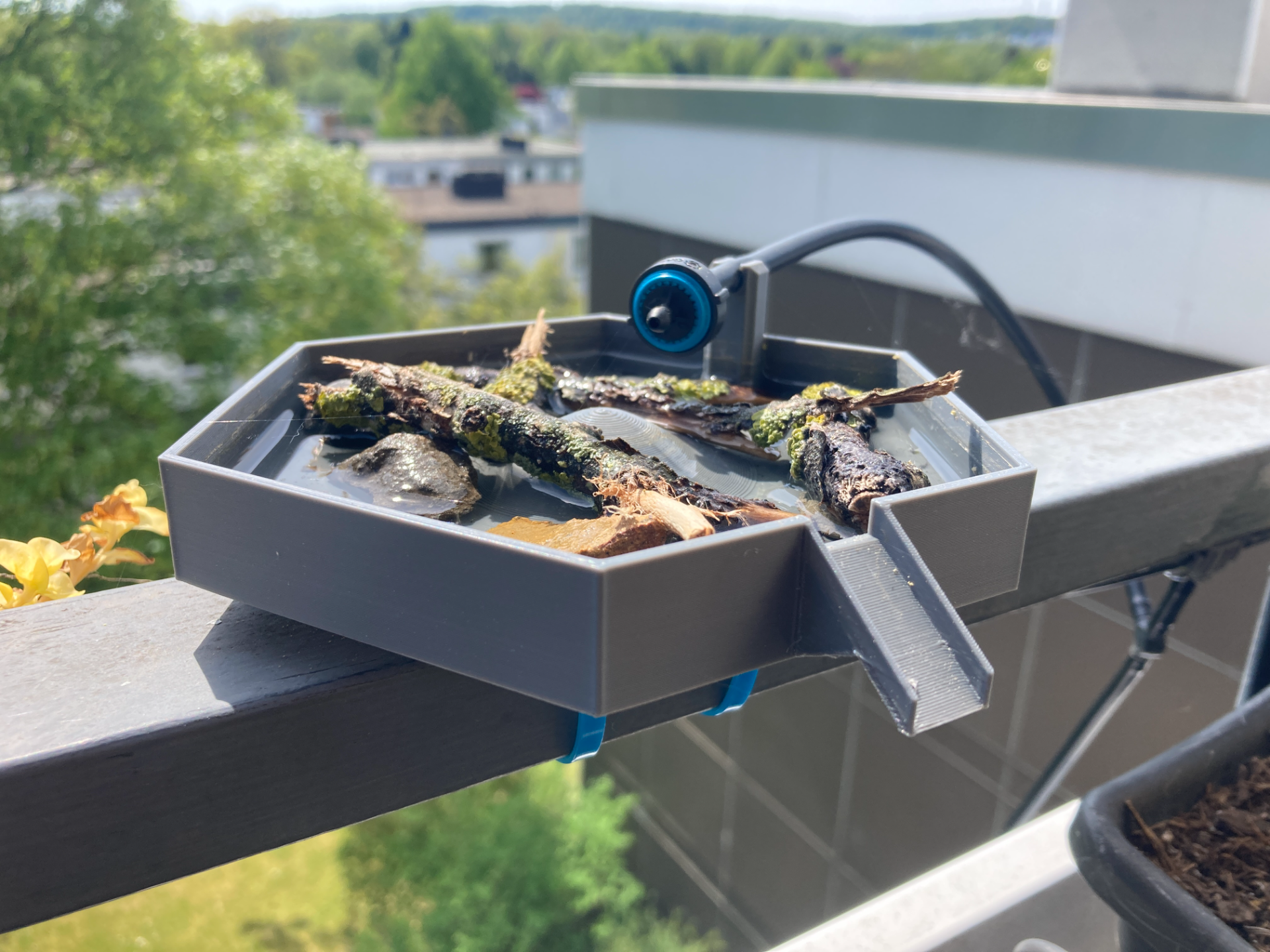 Insect/bee watering station with Micro-Drip holder