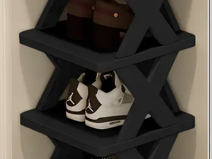 collapsible shoe rack - 1