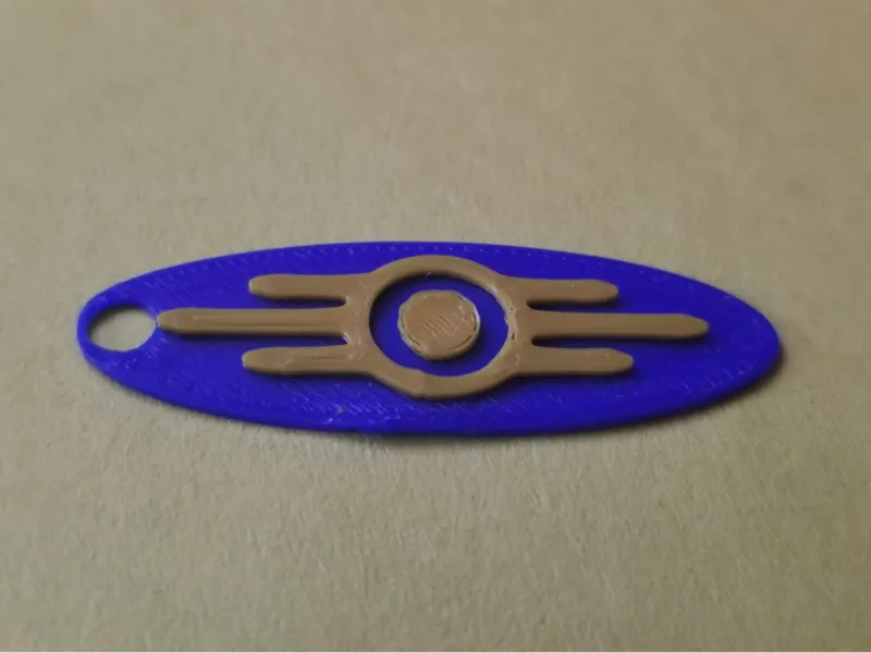Fallout Vault-Tec Keychain Charm