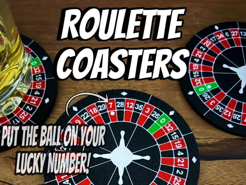 Roulette Coaster with Lucky Ball