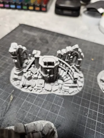 Escenografía en miniatura: Grimdark Gothic Temple Ruins — vista de referencia 5