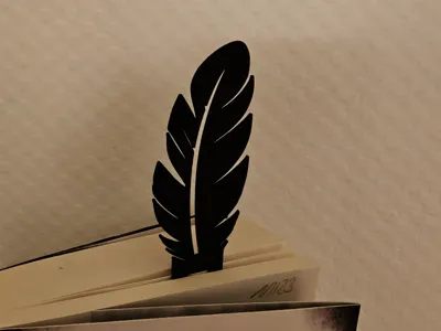 Feather Bookmark