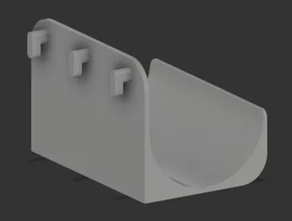 Skadis trash bag holder