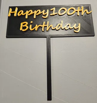 Editable Birthday Sign