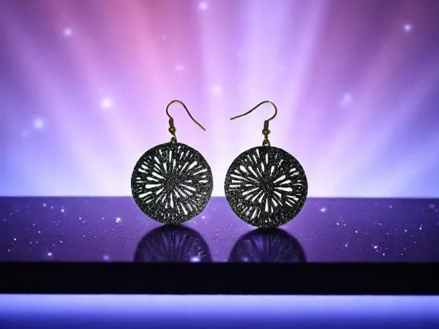 Cosmic explosion earrings