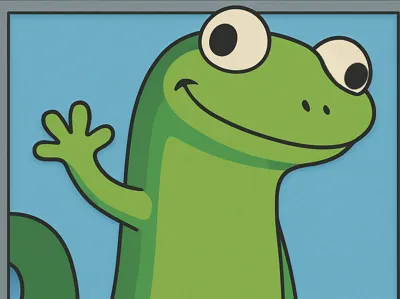 Lizard Meme Display Plaque