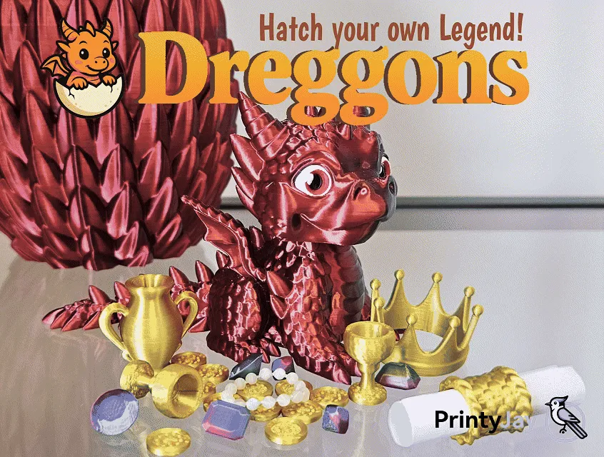 Hatch Your Legend -The Red Dragon has Arrived! - Free 3D Print Model ...
