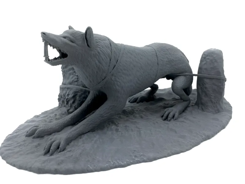 Fenrir Tied With Gleipnir - Diorama Sculpture