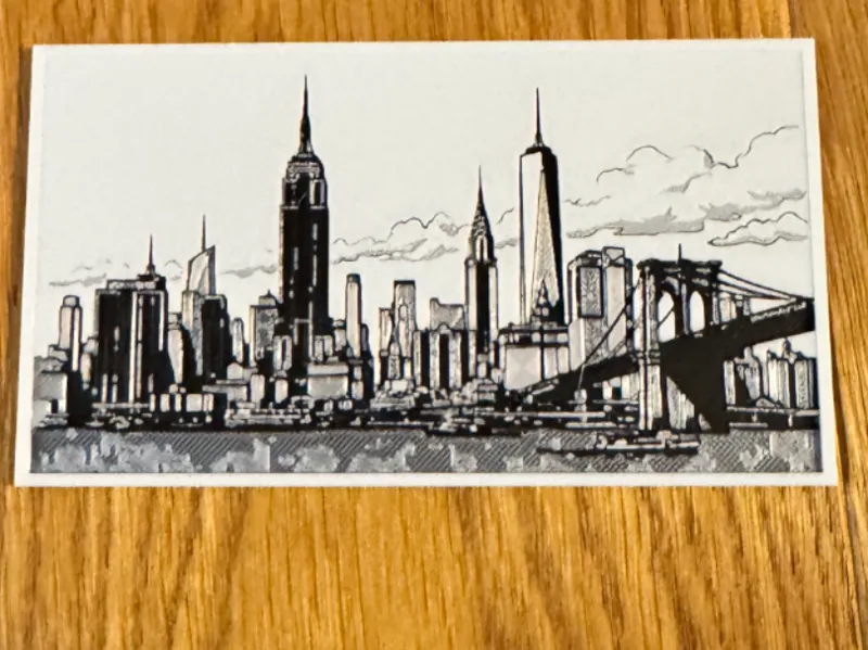Ney York Skyline Hueforge