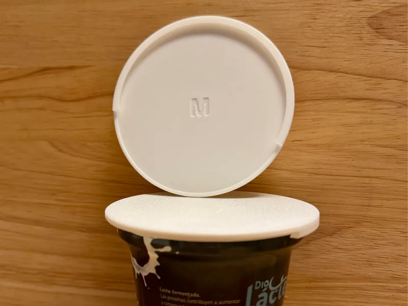 Yogurt lid - Slide on lock (Big Cup / 500g / 95mm)